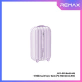 REMAX RPP-595 Bagcase Series 10000mAh PD+QC Fast Charging Power Bank(PD 20W) - Purple